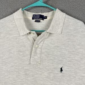 VTG Polo Ralph Lauren Polo Shirt Men's 2XL Beige Causal Preppy Made USA